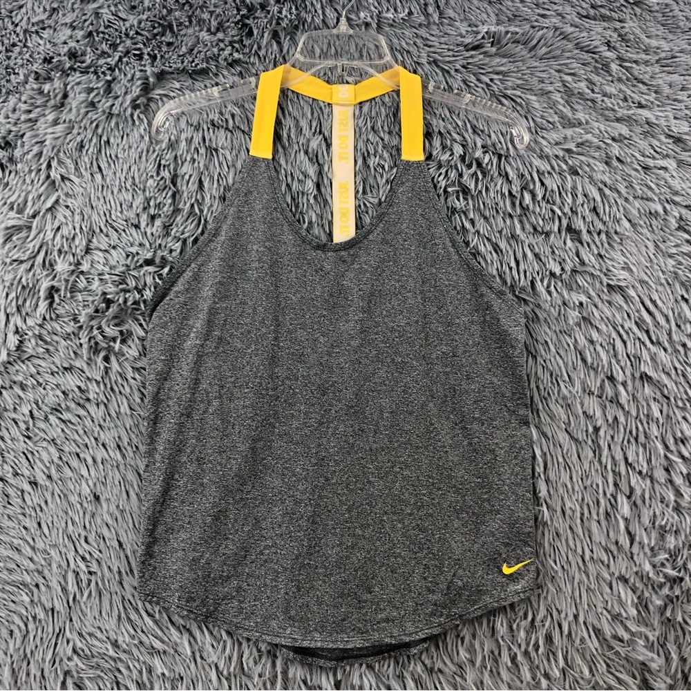 Nike Tank Top Womens Medium Dri Fit Loose Fit Razor Back Just Do It
